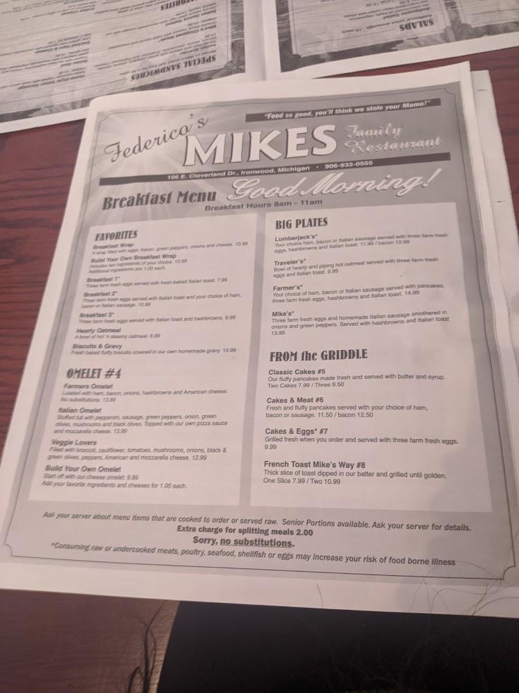 Mike's Restaurant Menu image 4